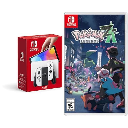 Nintendo Switch OLED Model with White Joy-Con and Game Bundle P198