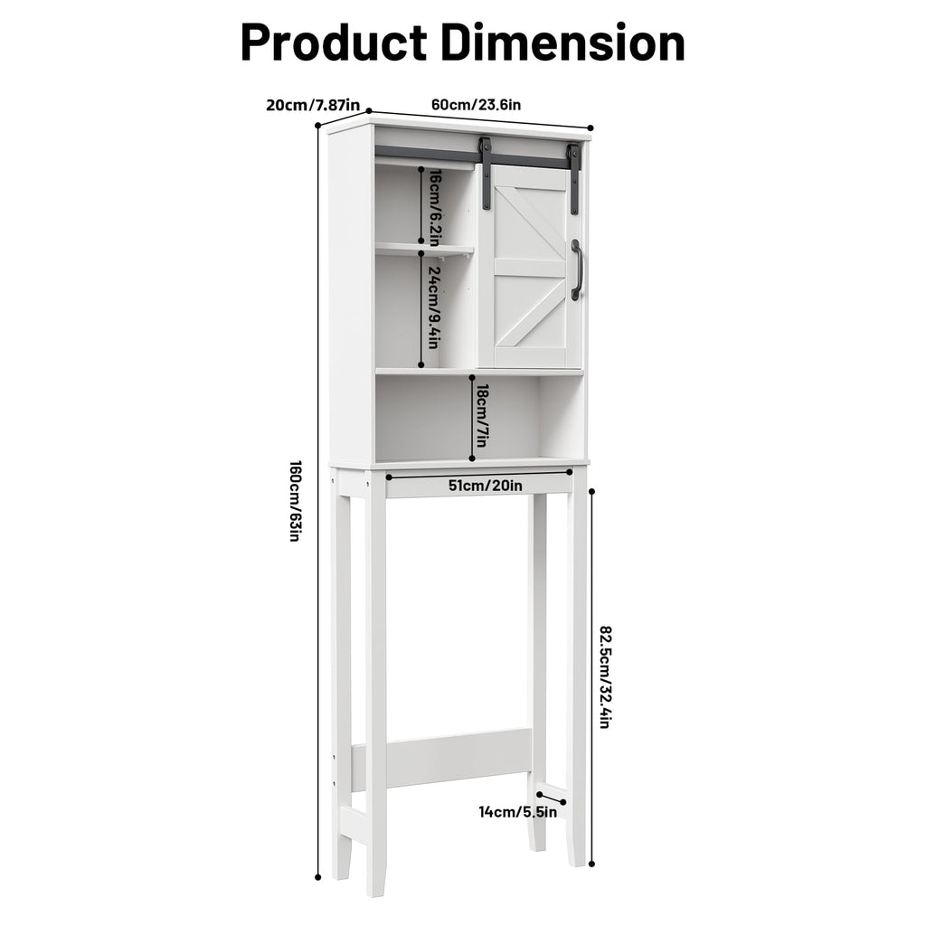 Over The Toilet Storage Cabinet, White J6360