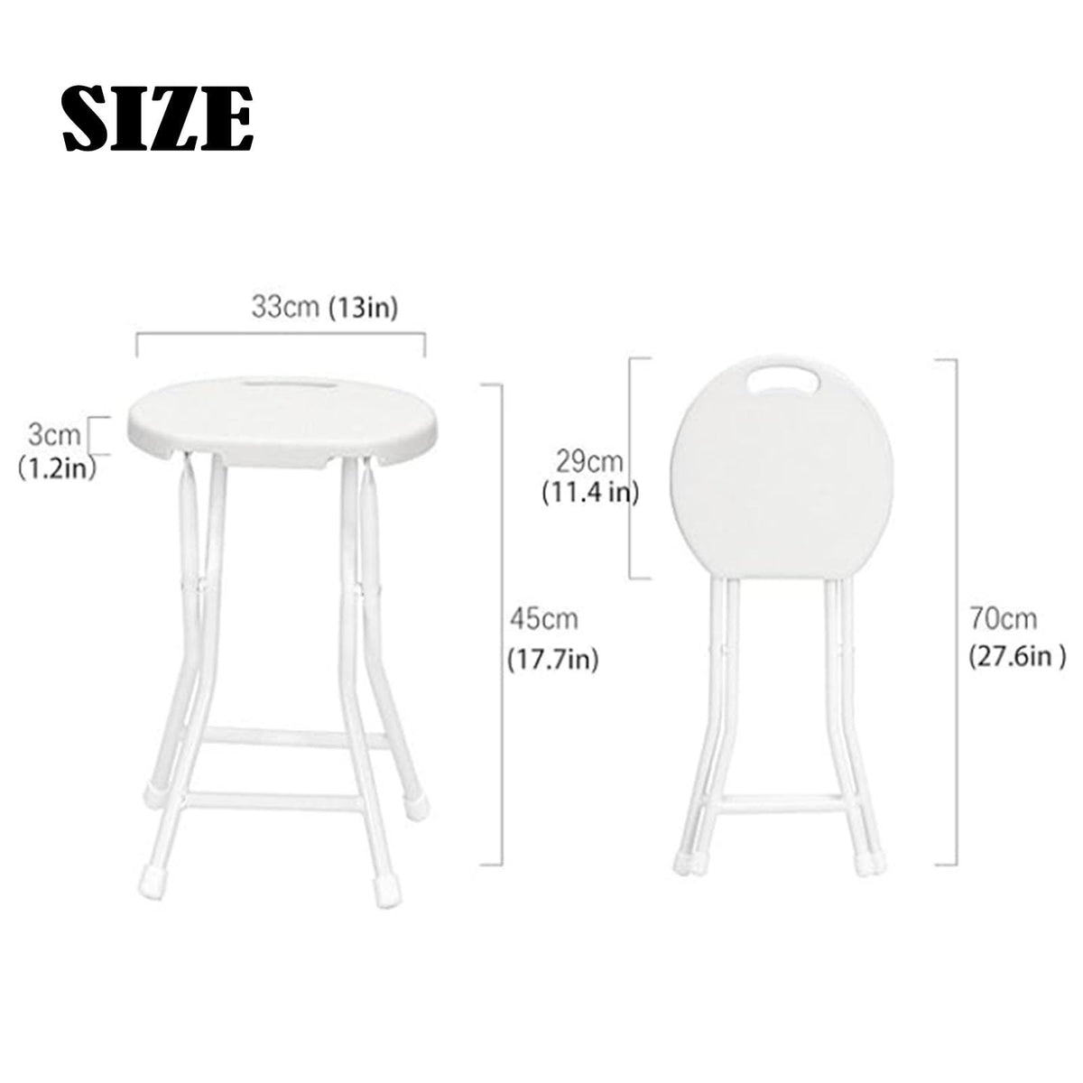 18 Inch Lightweight Folding Bar Stool with Handle M784339
