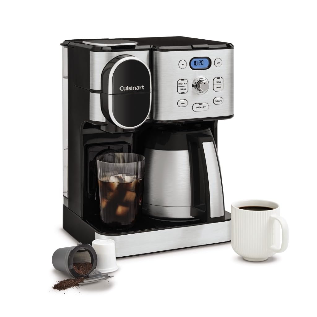 10-Cup Thermal Carafe Drip Coffee Maker and Single-Serve Brewer X451