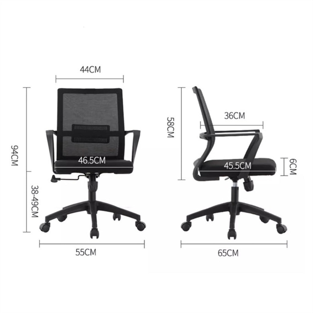 Orange Mesh Ergonomic Office Chair Y426