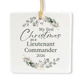 Ceramic 3-inch Square-Shaped Ornament M2161