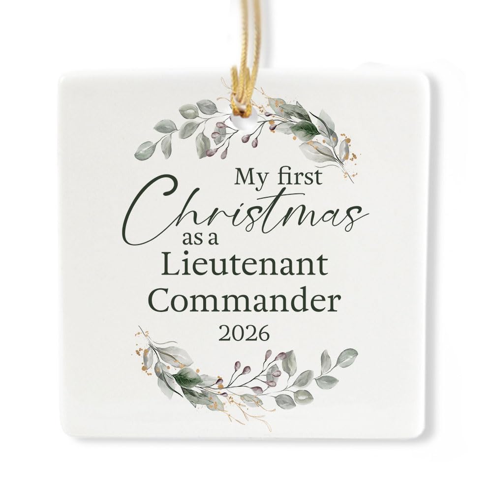 Ceramic 3-inch Square-Shaped Ornament M2161