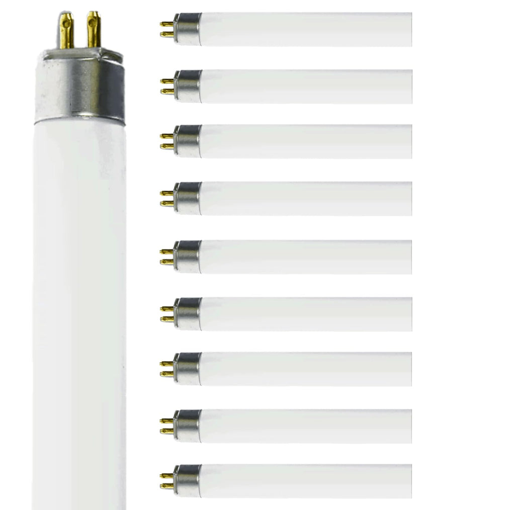 14W 4100K Cool White T5 Fluorescent Bulb 24 Inch G5 Bipin Base Pack of 10 J823
