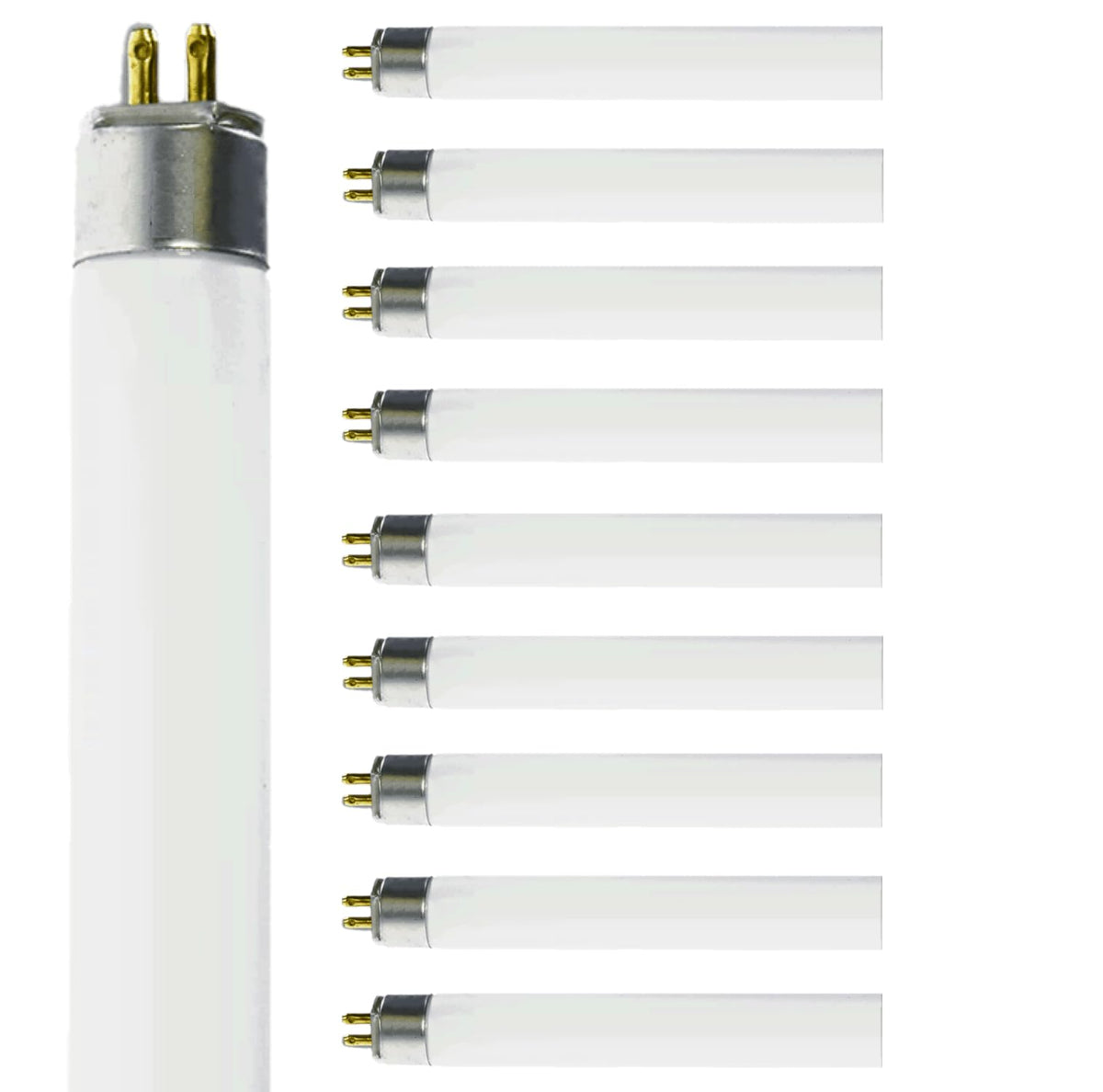 14W 4100K Cool White T5 Fluorescent Bulb 24 Inch G5 Bipin Base Pack of 10 J823