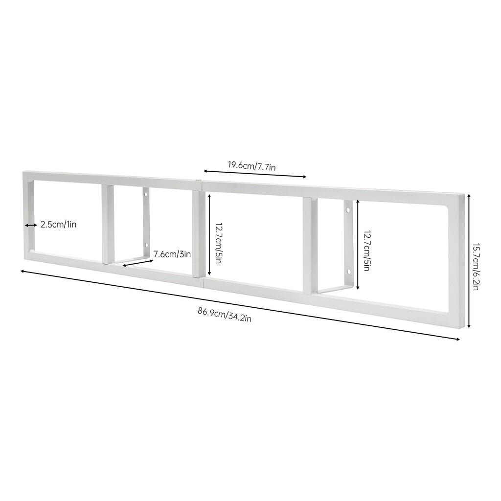 34 Inch White Metal CD Storage Shelf R952596