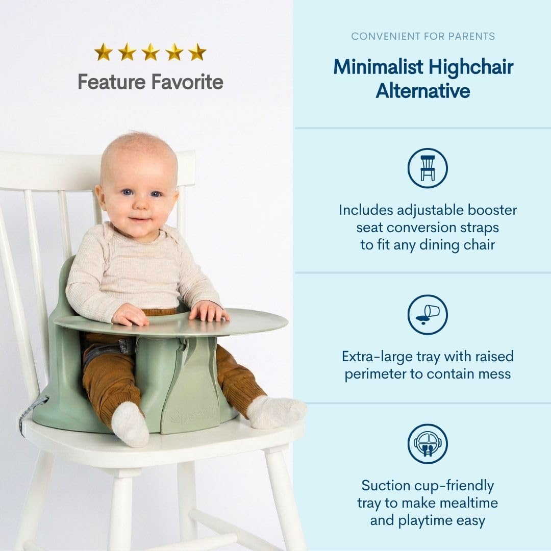 Ergonomic Baby Floor & Booster Seat with Tray H590470