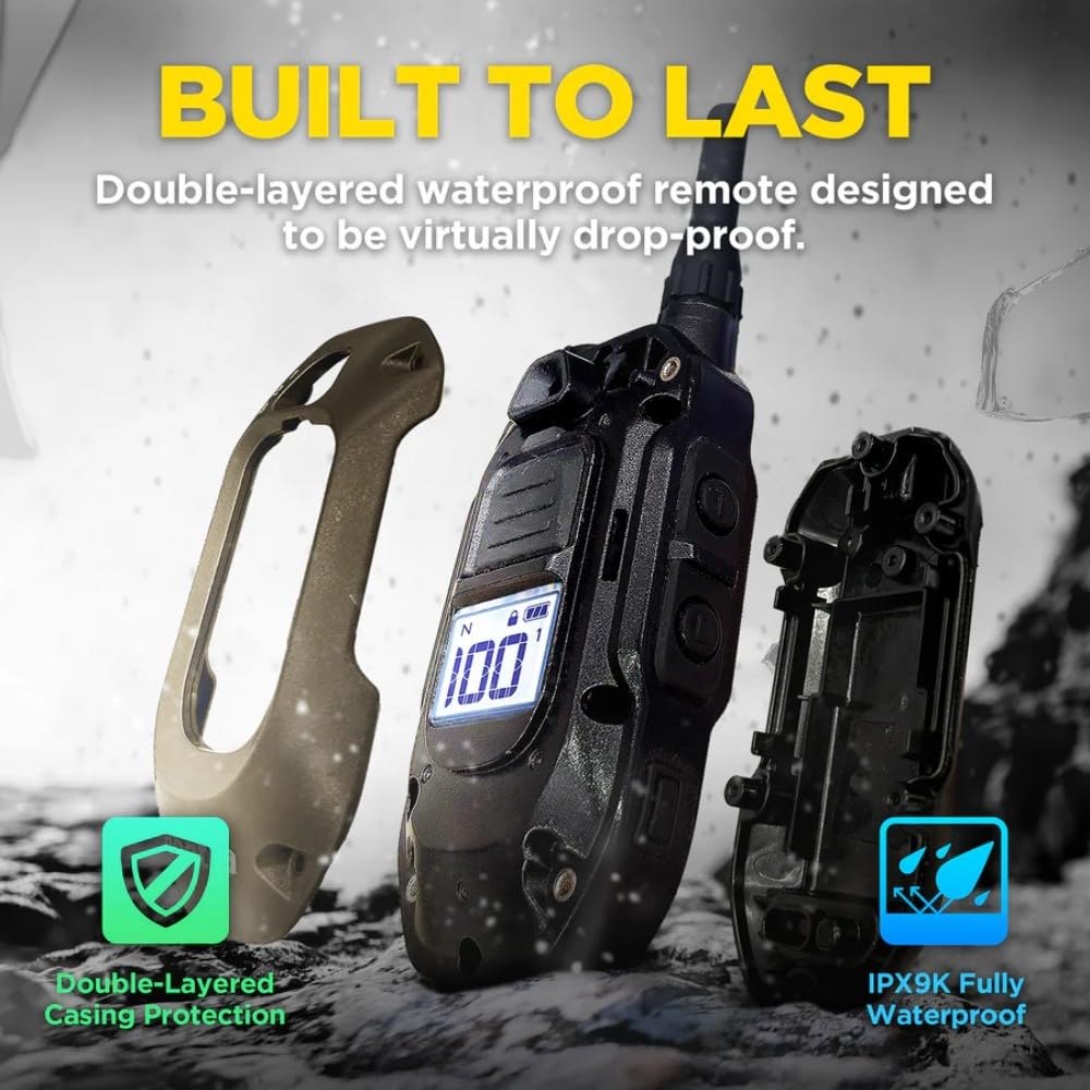 Waterproof Rechargeable Dog Training E-Collar C365