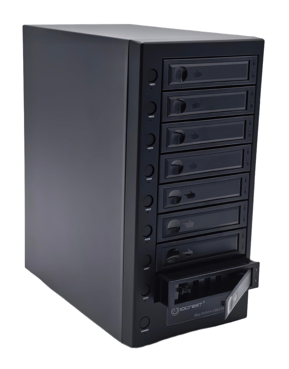 USB 4.0 40Gbps Type-C 8 Bay 2.5 Inch and 3.5 Inch SATA Hard Drive Enclosure L5118
