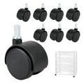 8PCS Replacement Casters for 3 Drawer Cart V8306