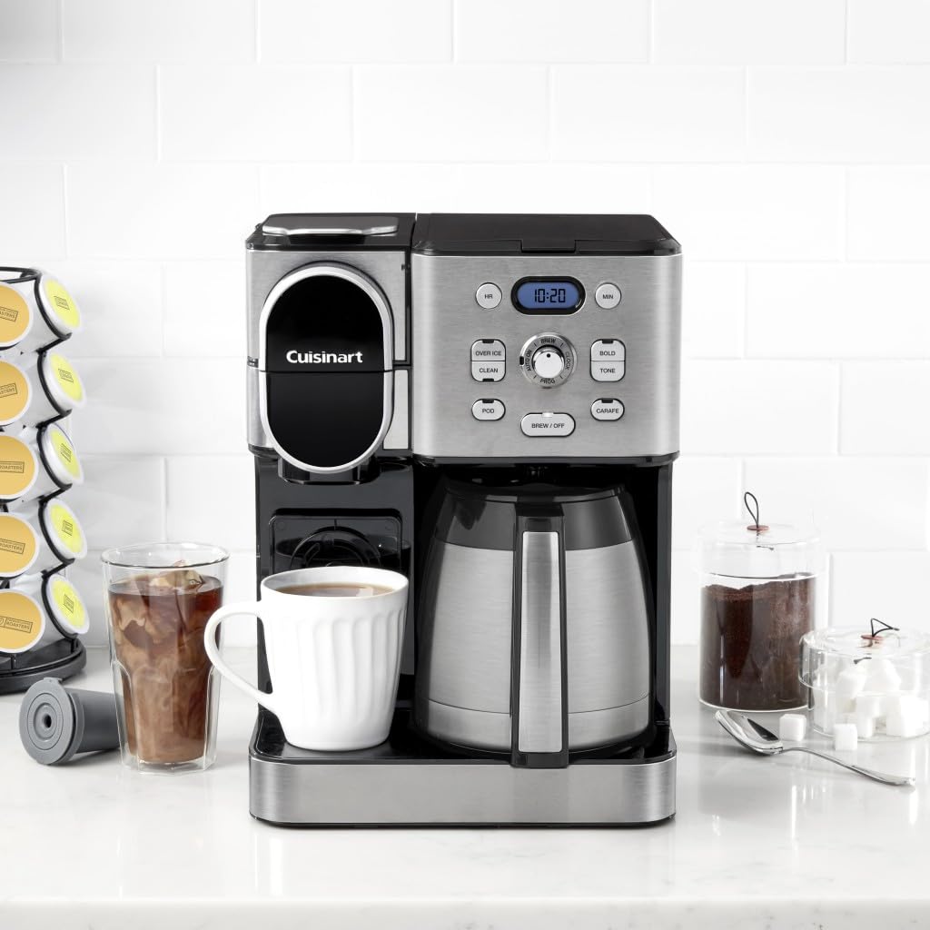 10-Cup Thermal Carafe Drip Coffee Maker and Single-Serve Brewer X451