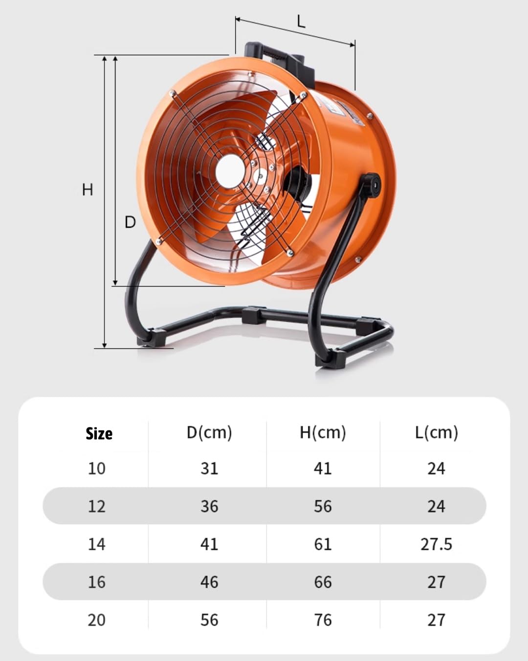 High Velocity Outdoor Pedestal Fan 3-Speed 20in H7412