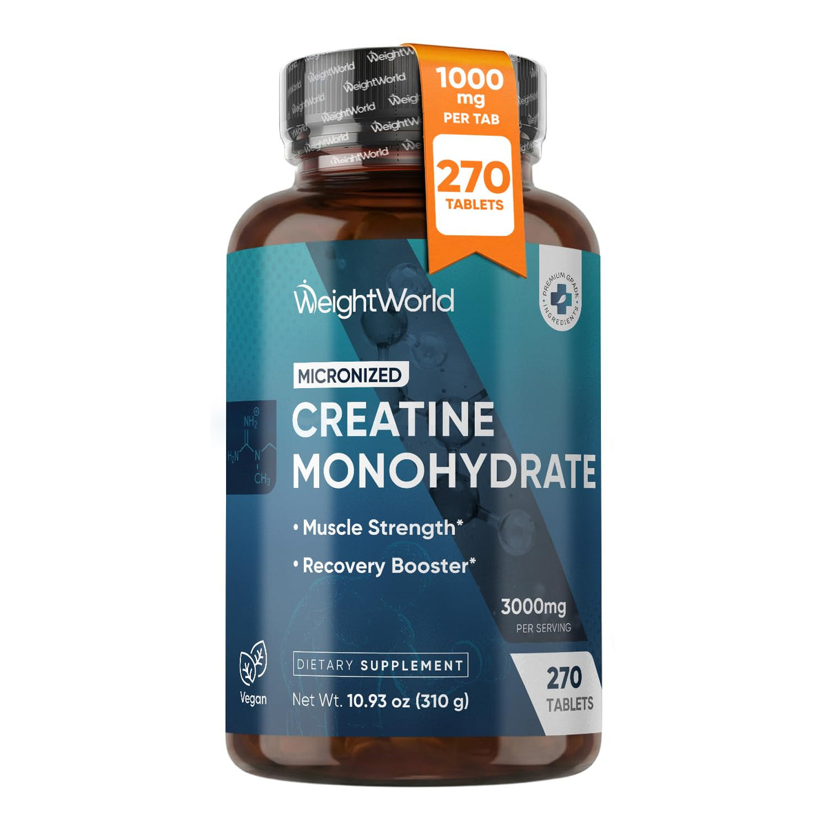 Micronized Creatine Monohydrate 3000mg 270 Ct B232