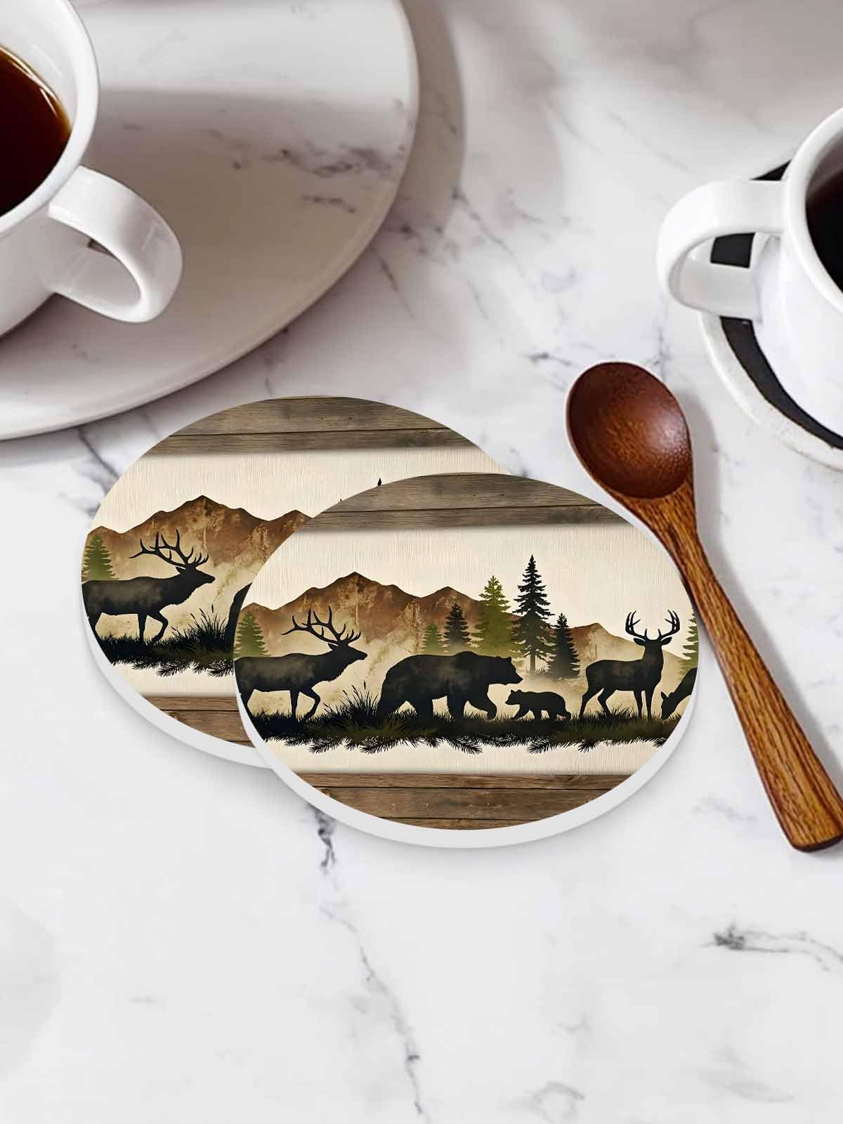 Ceramic Drink Coaster Set of 6 L1575