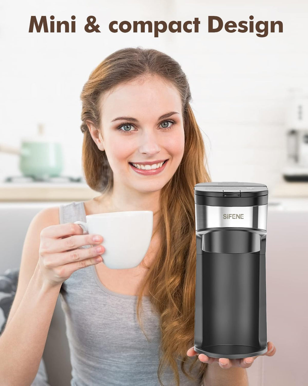 Single Serve Coffee Maker, K-Cup & Ground, Mini, BPA Free, Black G6621