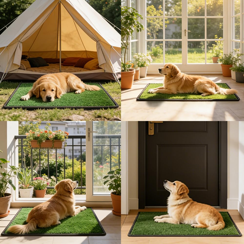 Dog Grass Pee Pad with Tray 34 x 23 Inches S258