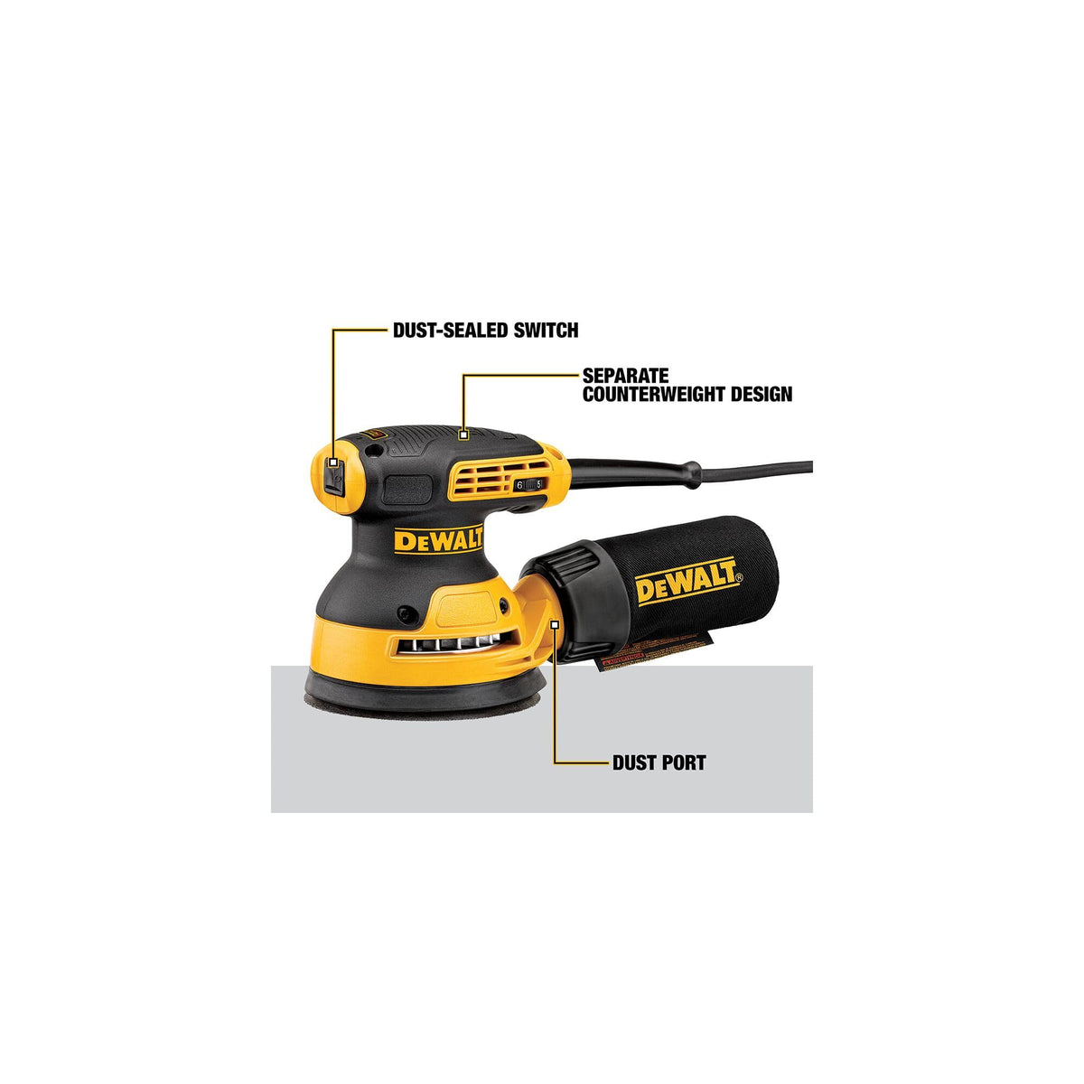 Corded Electric Variable Speed 5-Inch Random Orbit Sander X489847