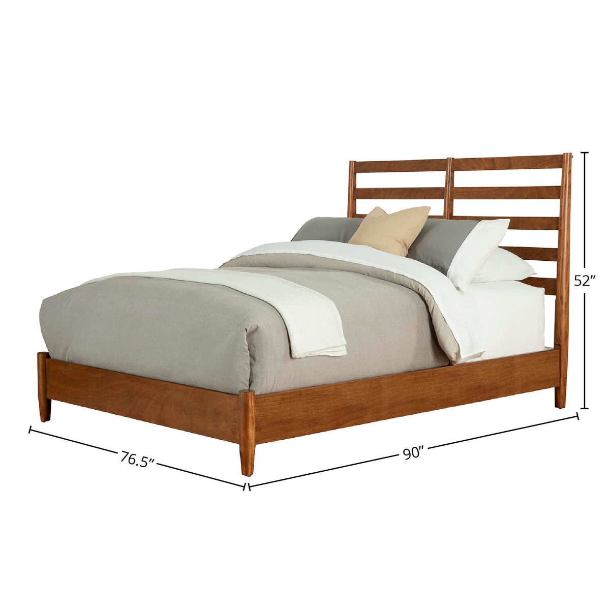 Chestnut California King Slat Back Bed L417