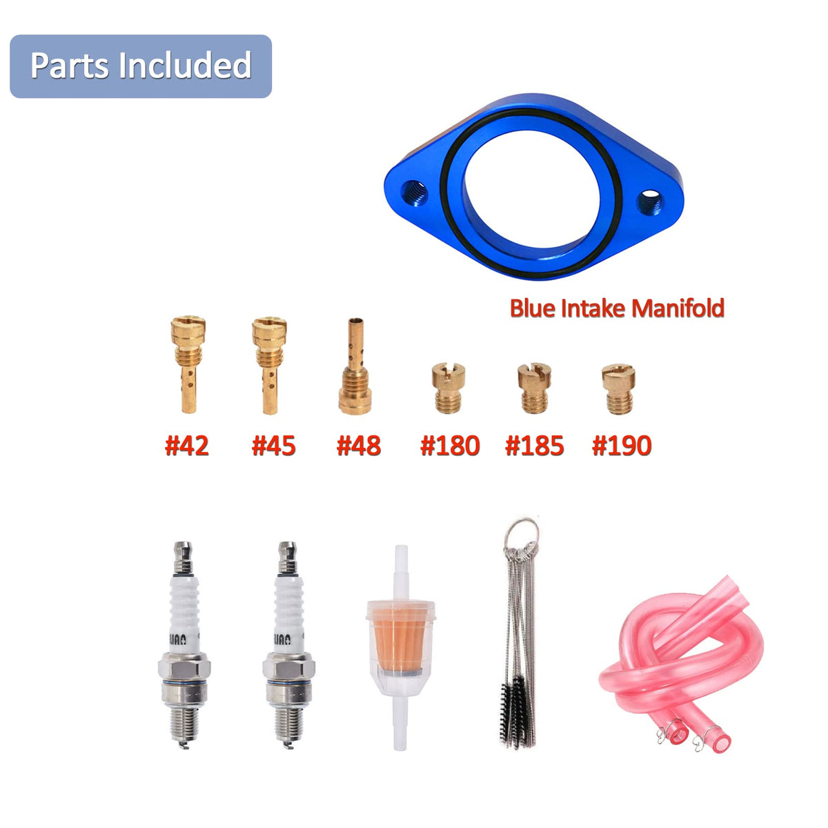 CV40 Carburetor & Intake Manifold Blue V412