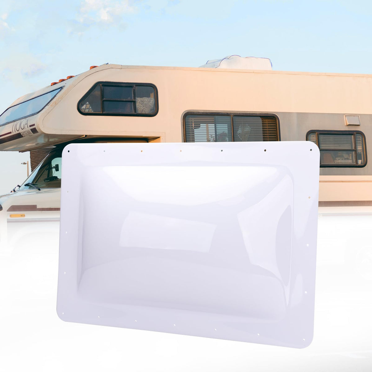 White 18" x 26" RV Skylight Replacement D245341