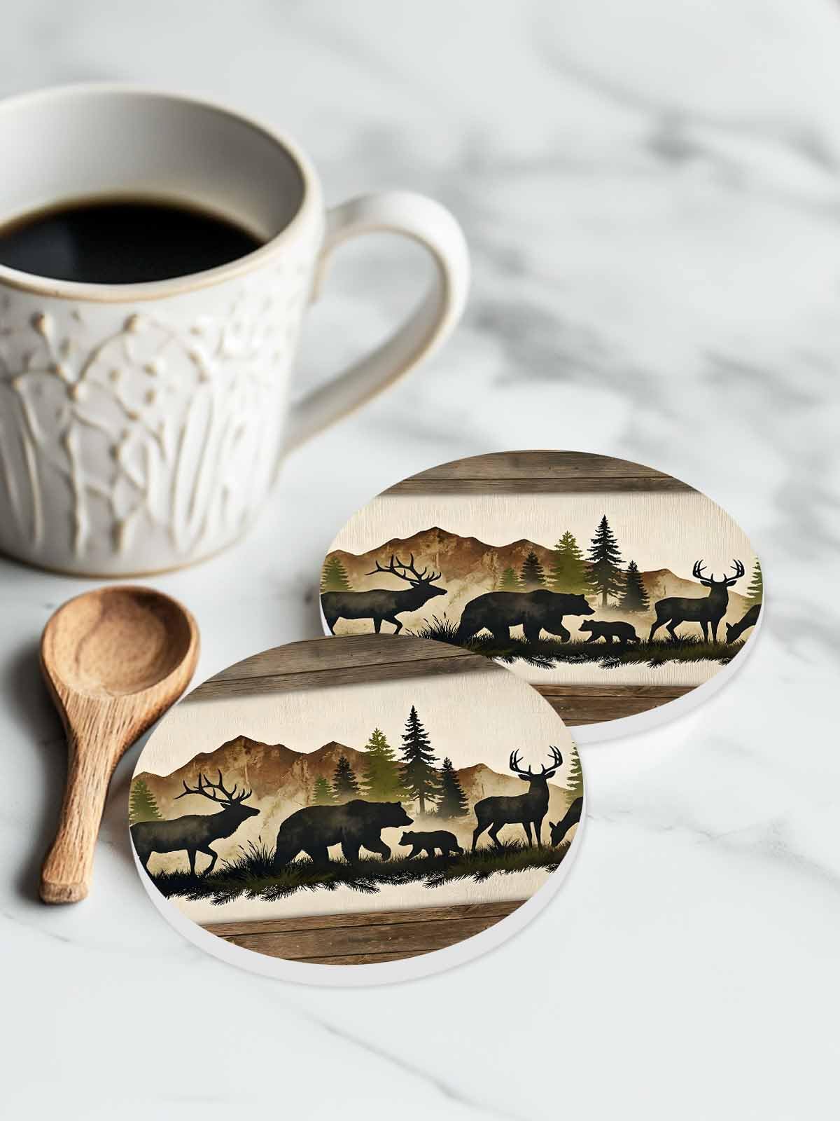 Ceramic Drink Coaster Set of 6 L1575
