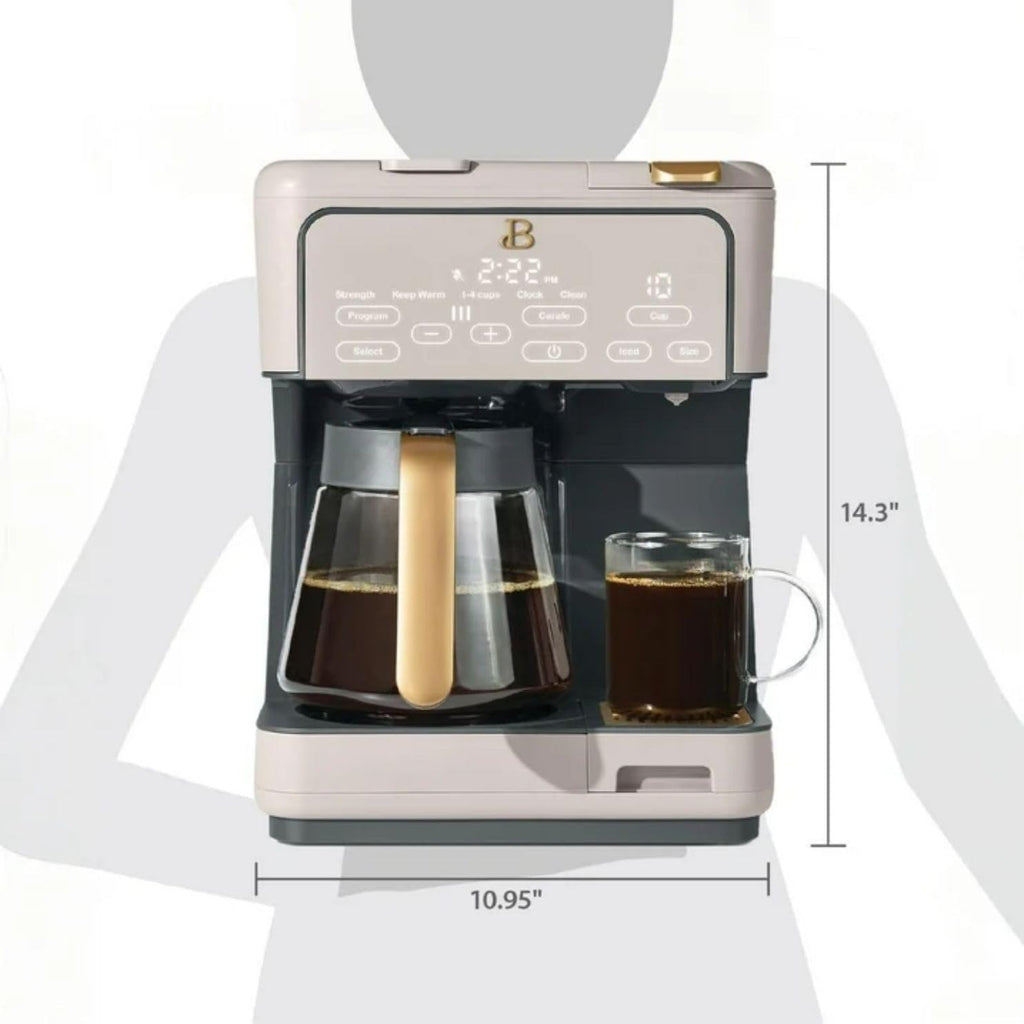 12-Cup Coffee Maker with Carafe and Touch Display D935867