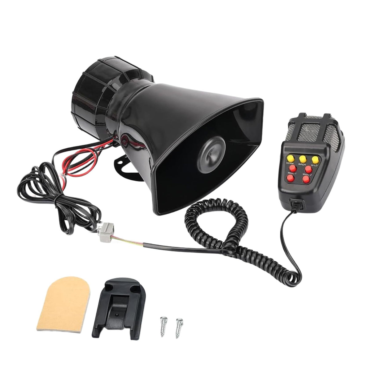 12V 100W 7 Tone Car Siren Horn Speaker with Microphone A211271