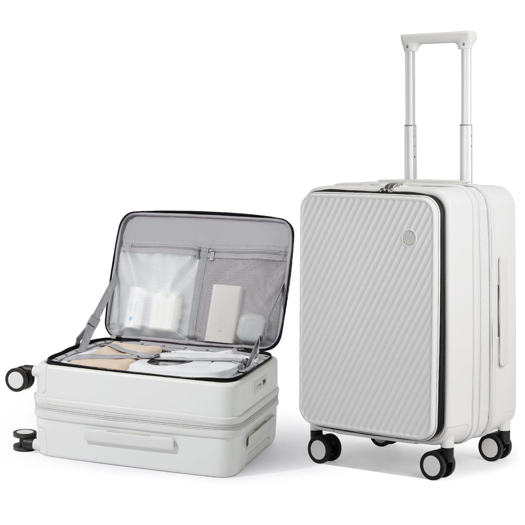 20 Inch Expandable PC Hard Shell Carry On Luggage with Spinner Wheels & TSA Lock A98453