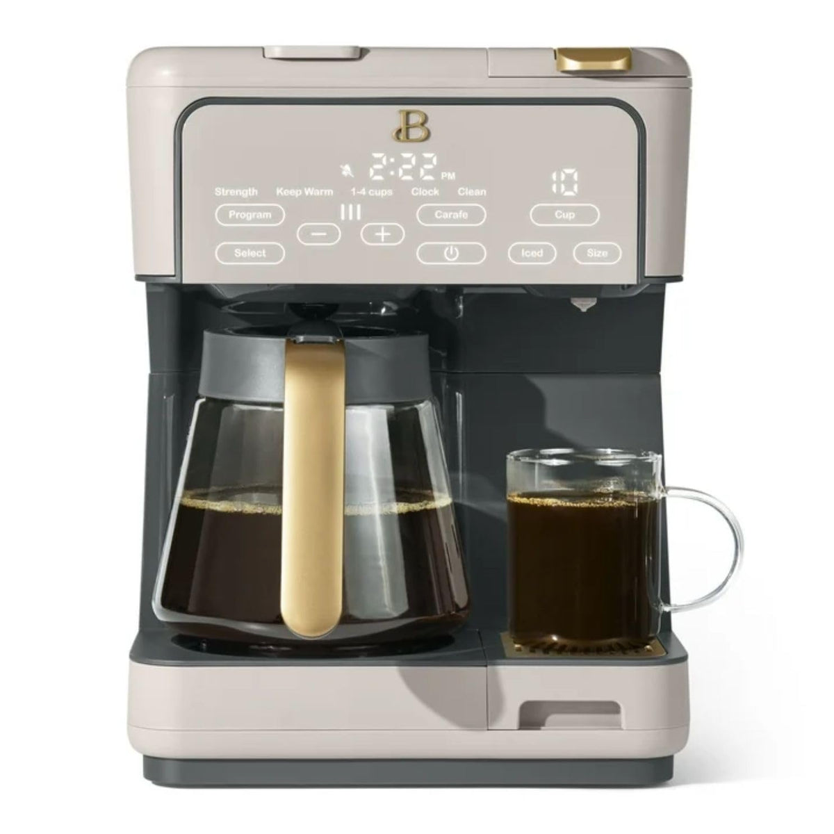 12-Cup Coffee Maker with Carafe and Touch Display D935867