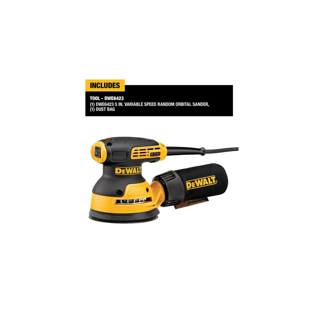 Corded Electric Variable Speed 5-Inch Random Orbit Sander X489847