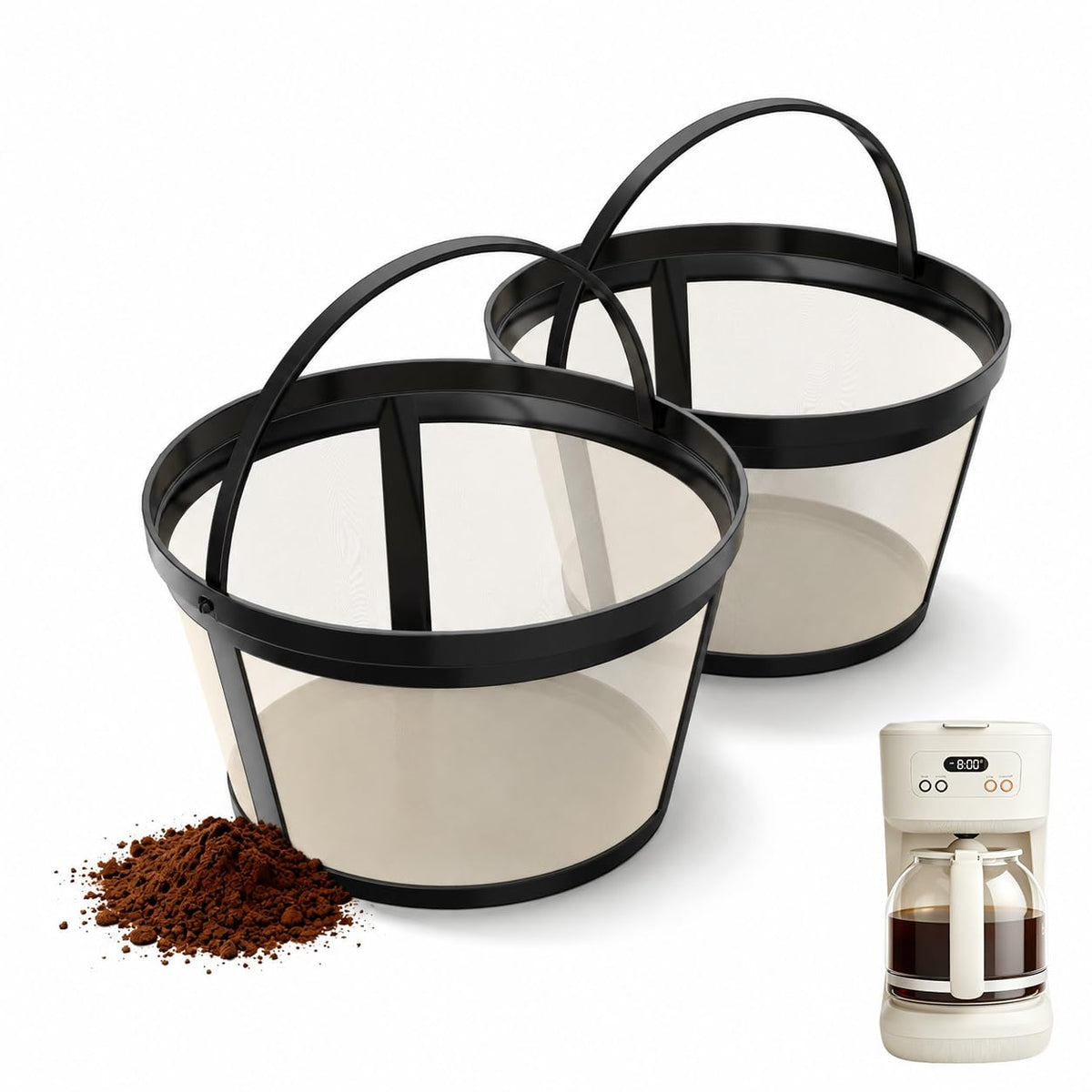 2 Pack Reusable Coffee Filters A2300