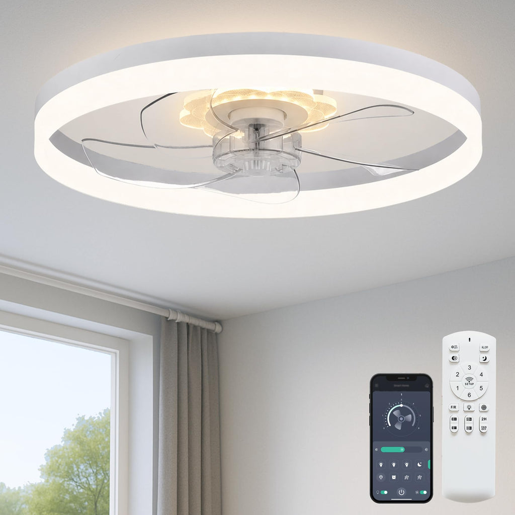 20'' Ceiling Fan with Light and Remote W60521