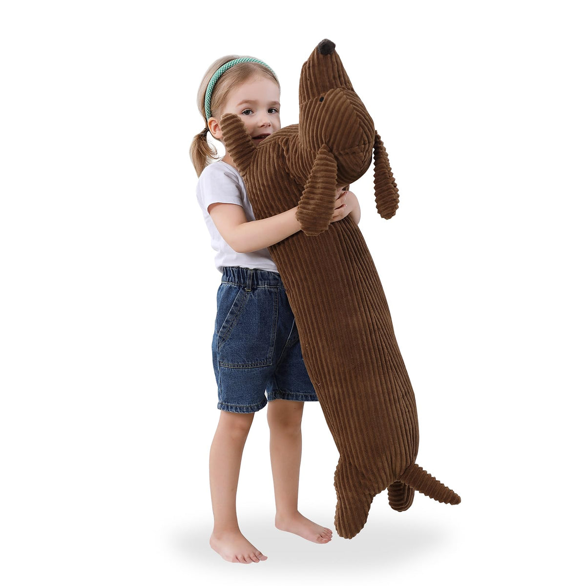 36" Dachshund Dog Stuffed Animal Plush Body Pillow L76299