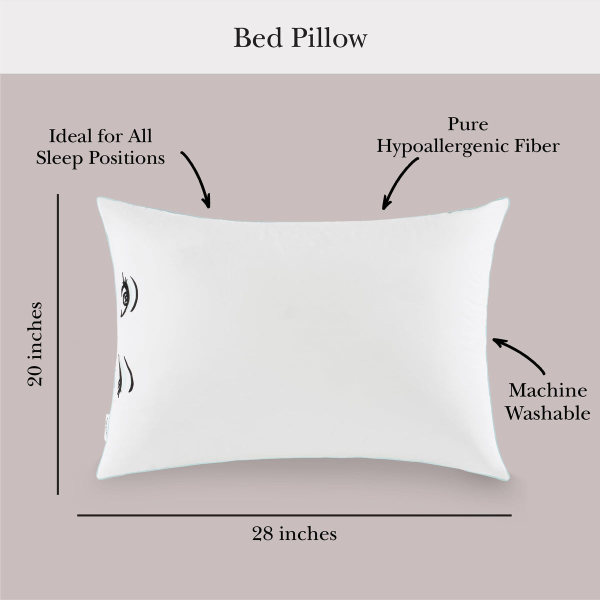 White Queen Pillows Set of 2 E550