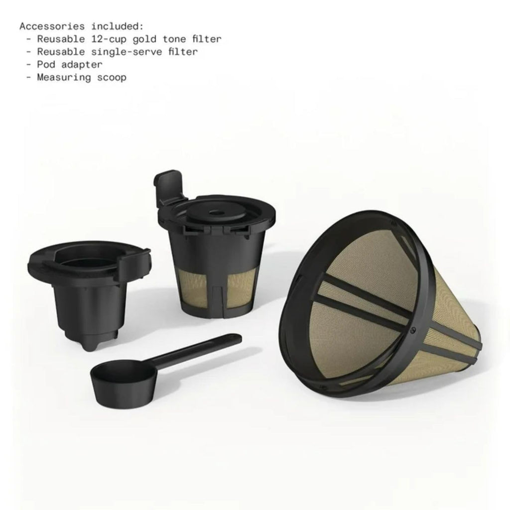 12-Cup Coffee Maker with Carafe and Touch Display D935867
