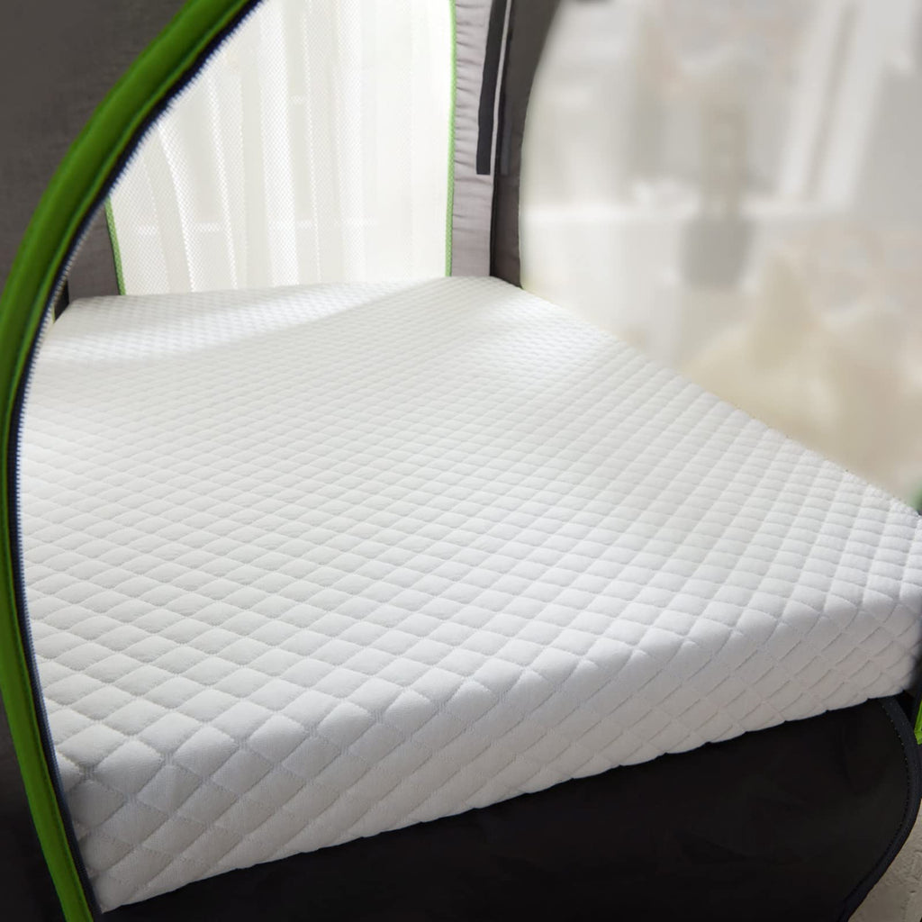 3" Waterproof Memory Foam Pack and Play Mattress White V5936