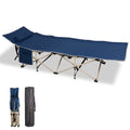 Folding Camping Cot with Carry Bag Pocket Pillow W637699