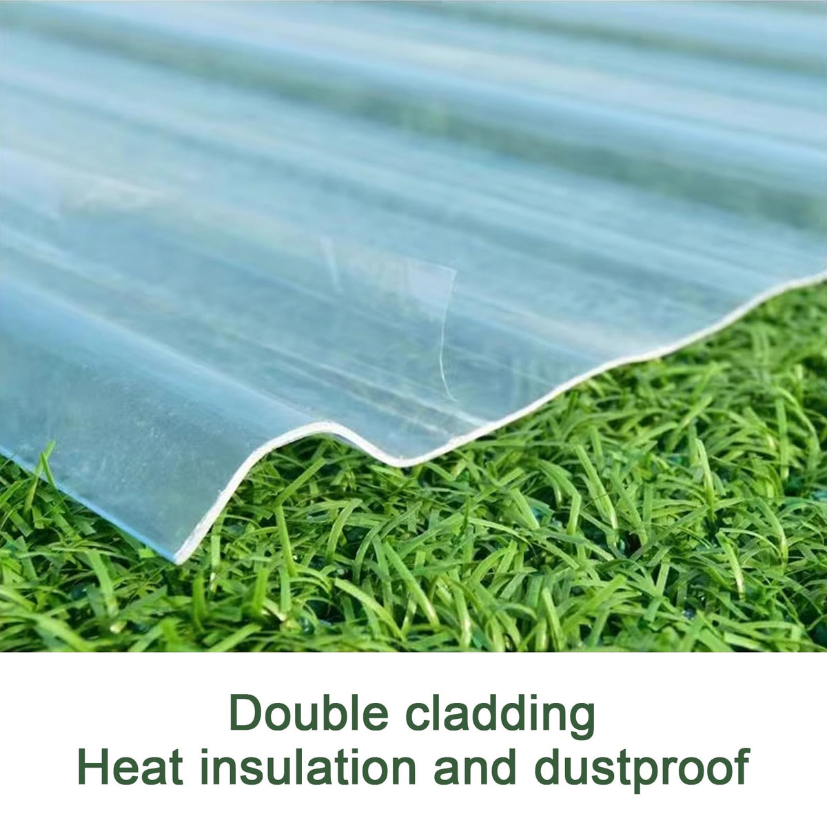 Corrugated Fiberglass Roofing Panels 8 pcs 35x63in O666242