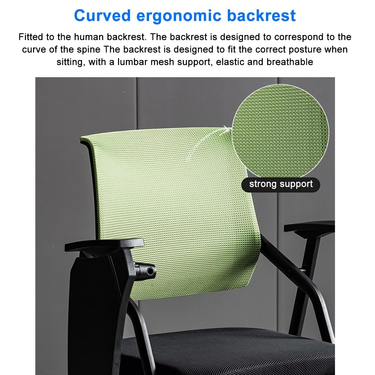 Grey Mesh Conference Chair with Desk J2022