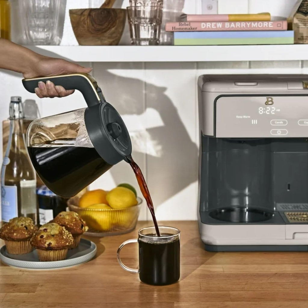 12-Cup Coffee Maker with Carafe and Touch Display D935867