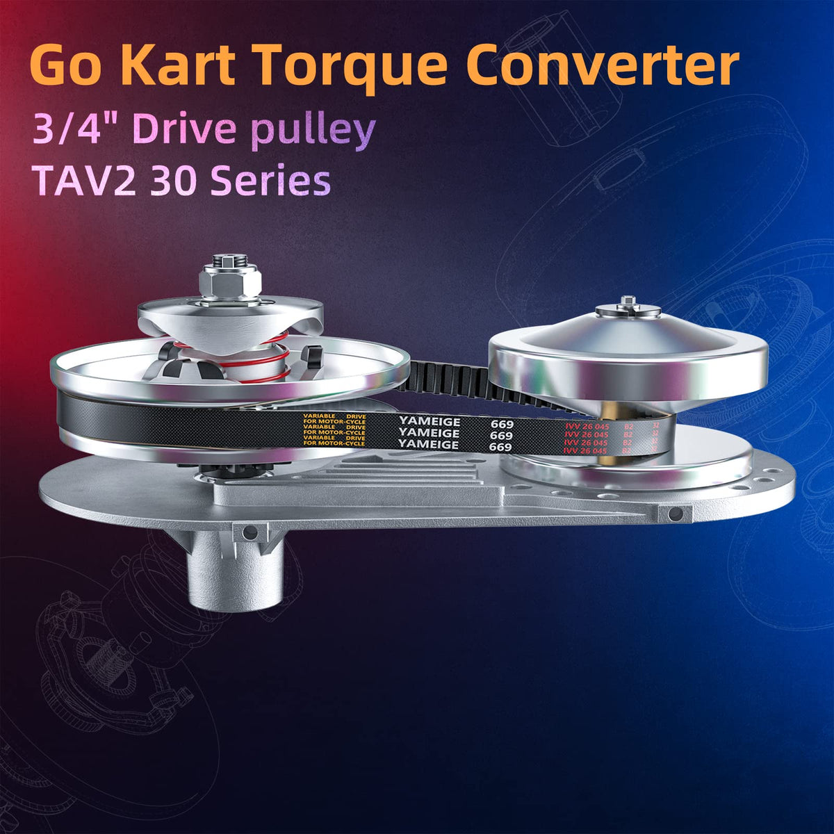 3/4 Bore 6.5 HP Torque Converter Kit W6602
