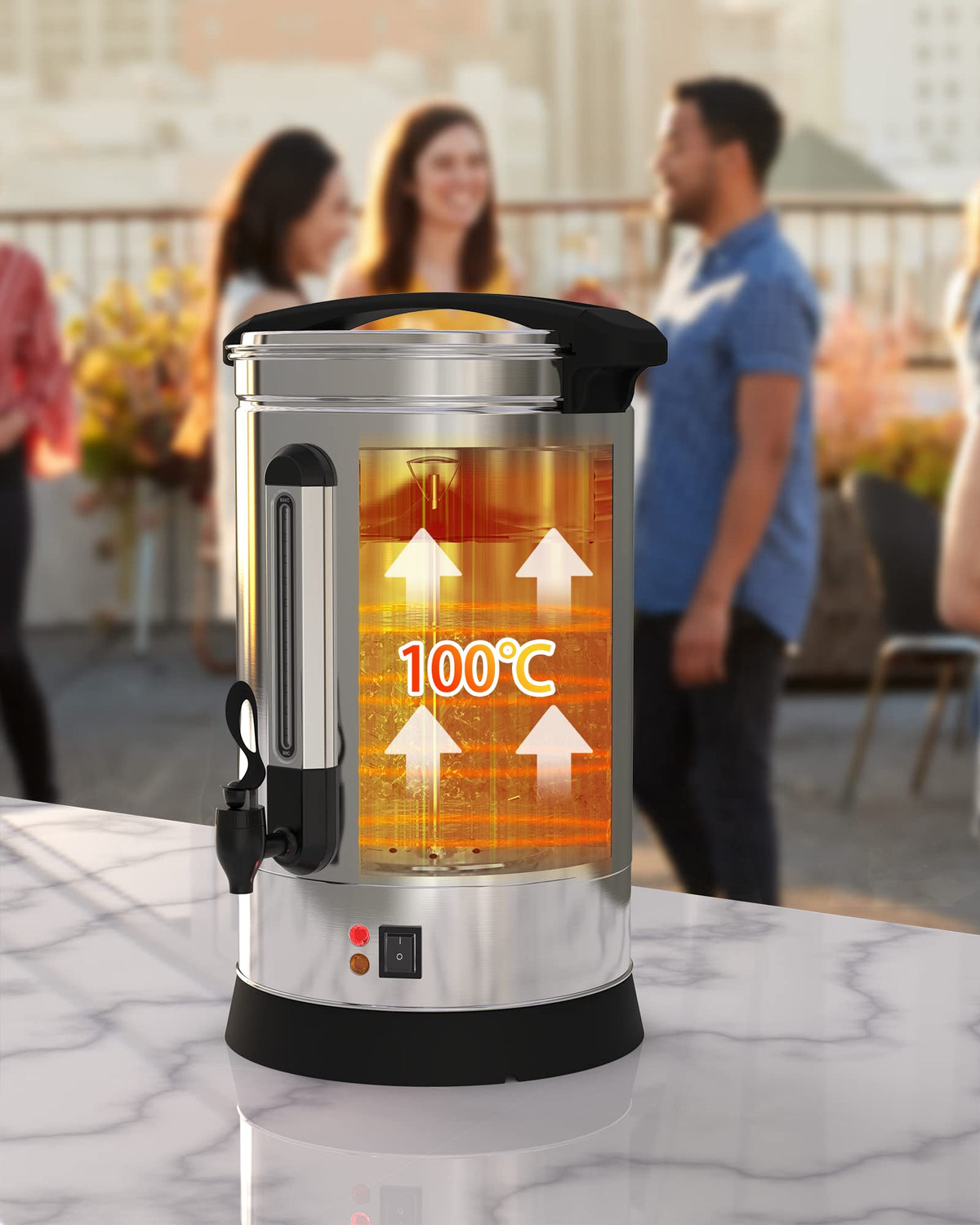 120 Cup Stainless Steel Electric Coffee Urn J835313