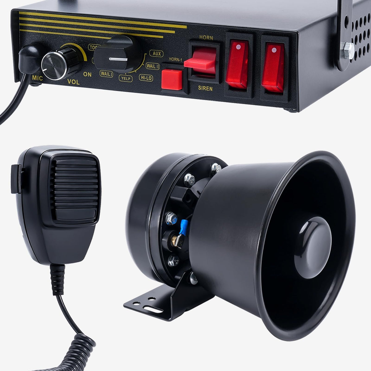 200W 12V 9 Tone Emergency Siren System B70787