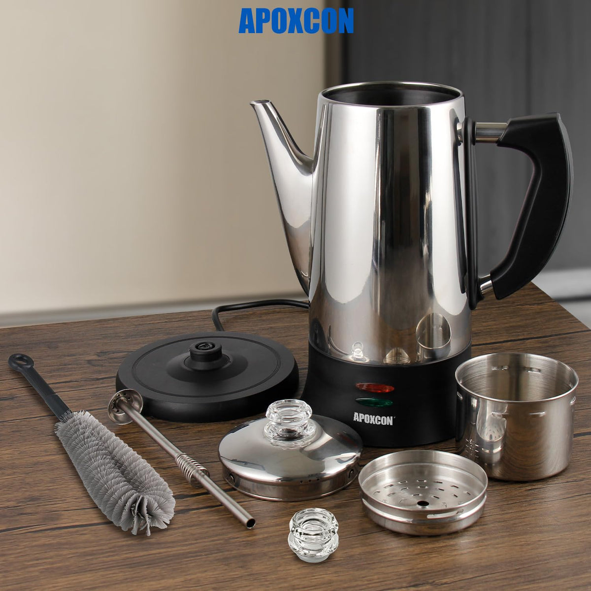 Electric Stainless Steel Coffee Percolator 12 Cup V789105