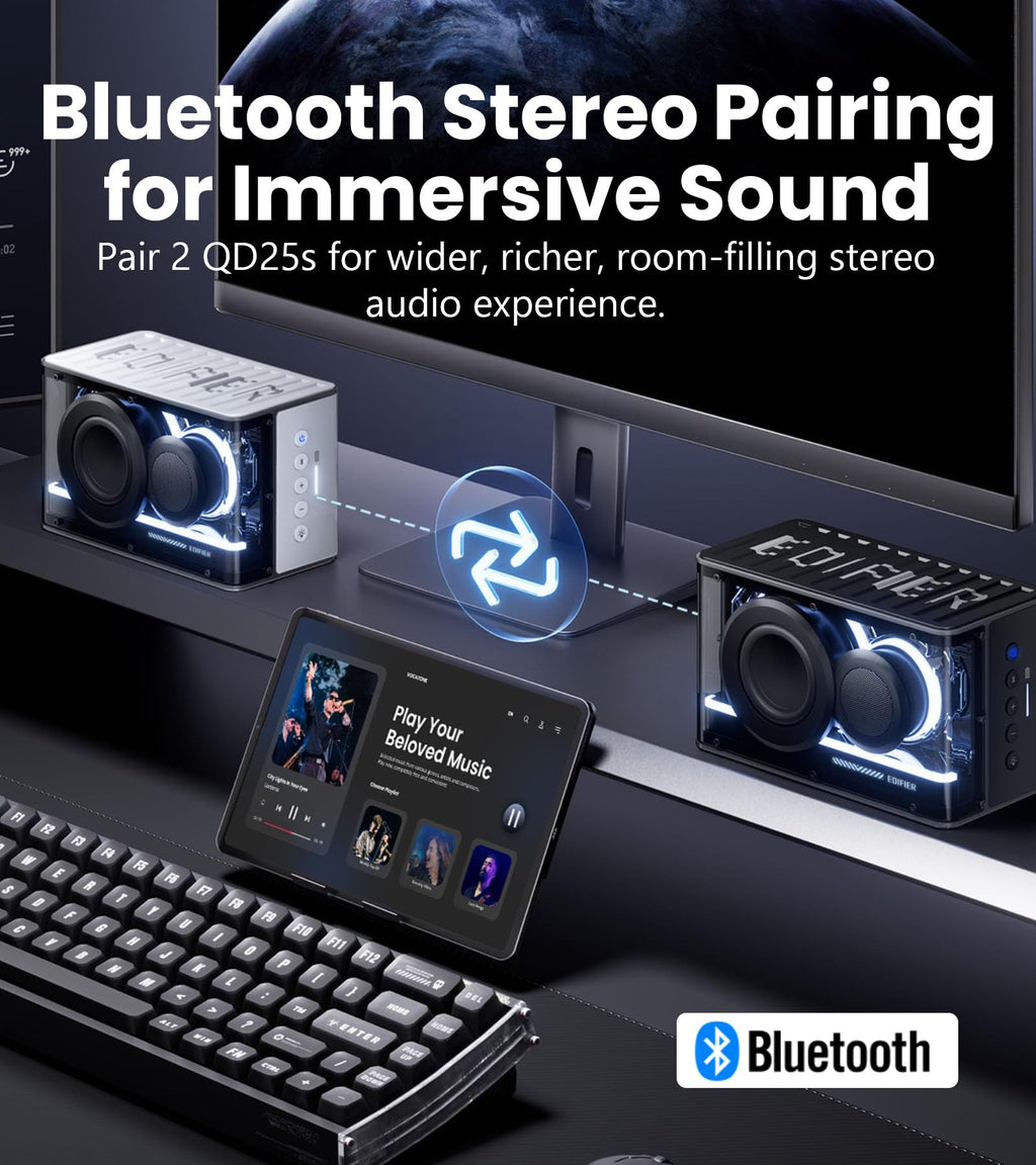 Black 25W Bluetooth Speaker O580004