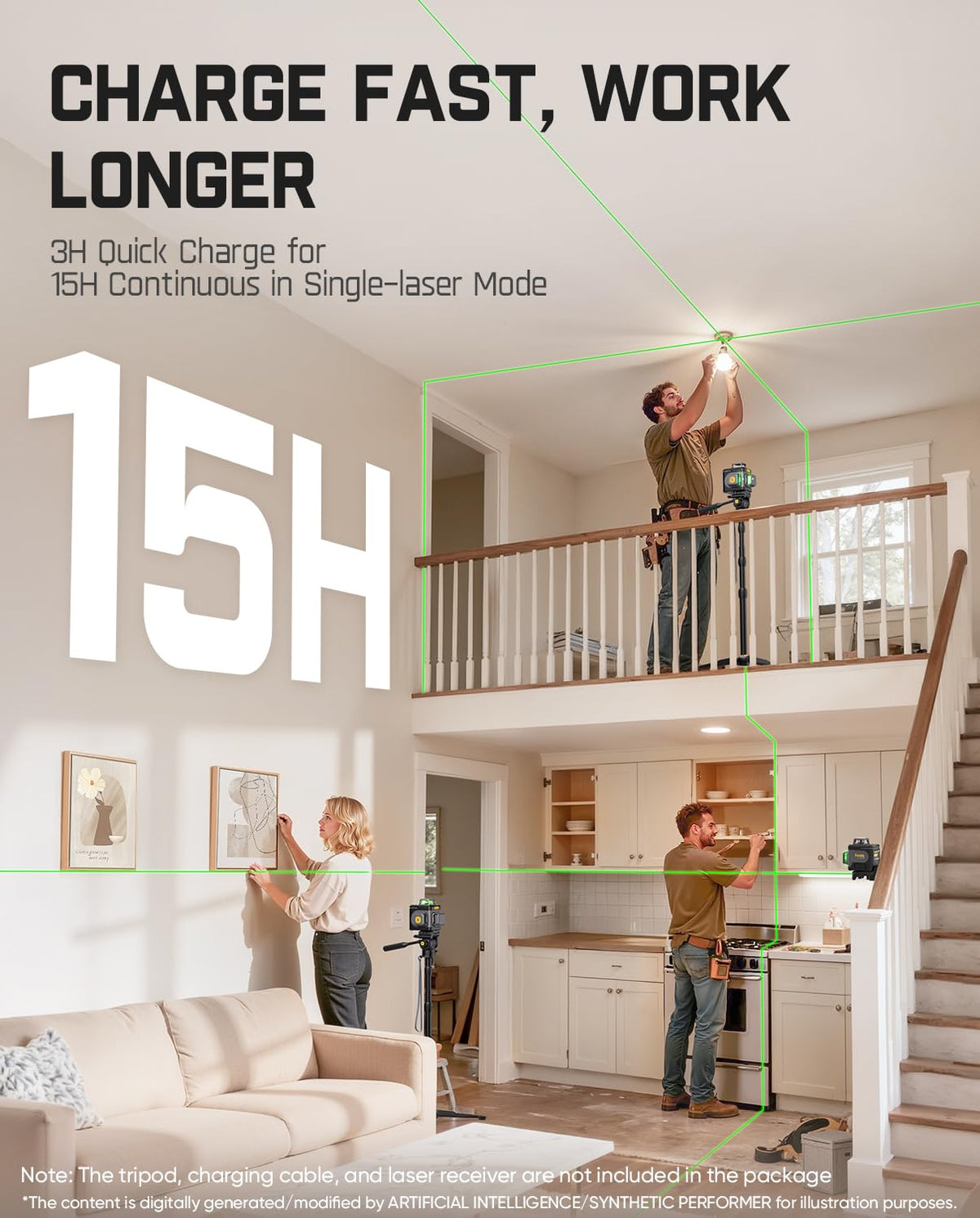 Laser Level 3x360° 16 Lines Self-Leveling R312
