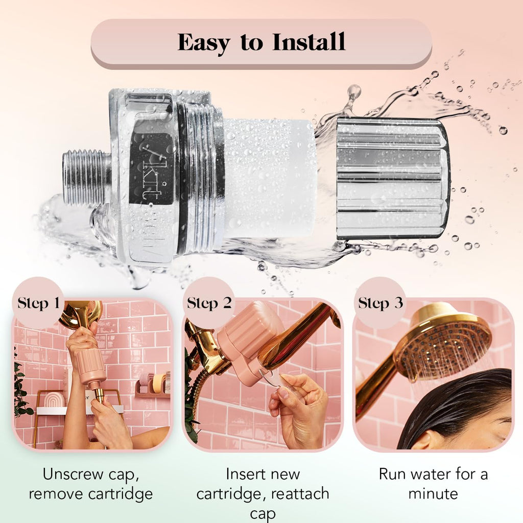Castor Oil Shampoo + Coconut Oil Conditioner and Shower Filter Bundle V432690