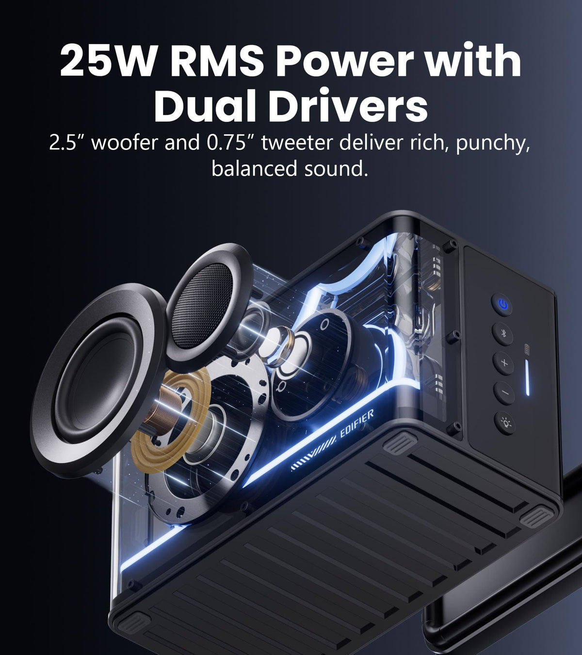 Black 25W Bluetooth Speaker O580004