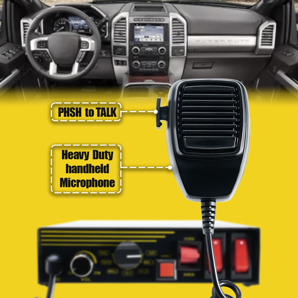 200W 12V 9 Tone Emergency Siren System B70787