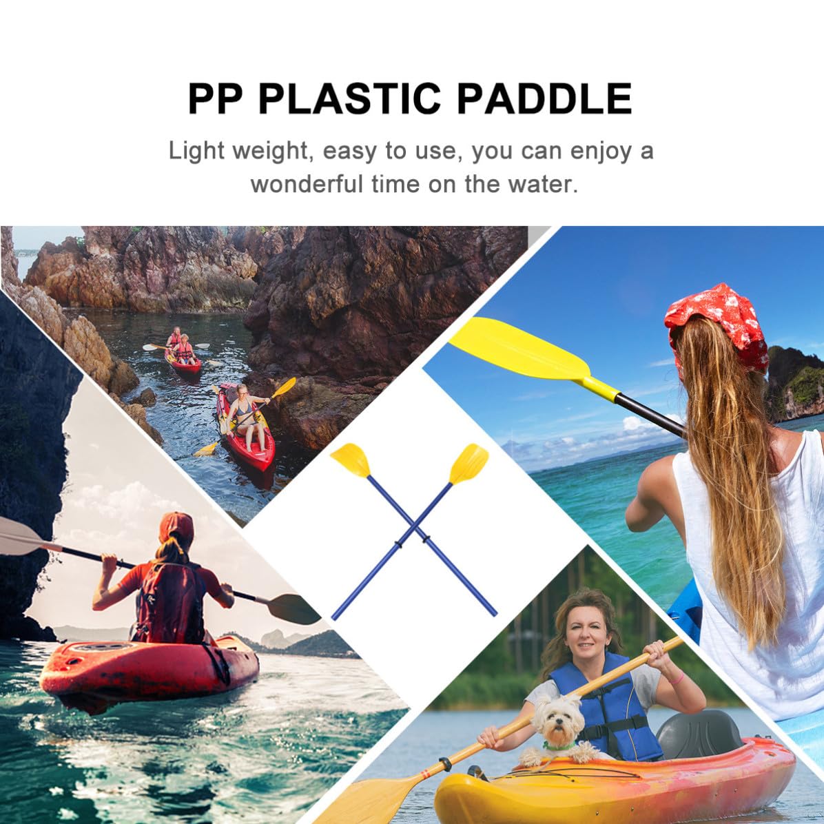 Detachable Plastic Boat Paddle with Aluminum Alloy Poles C3976